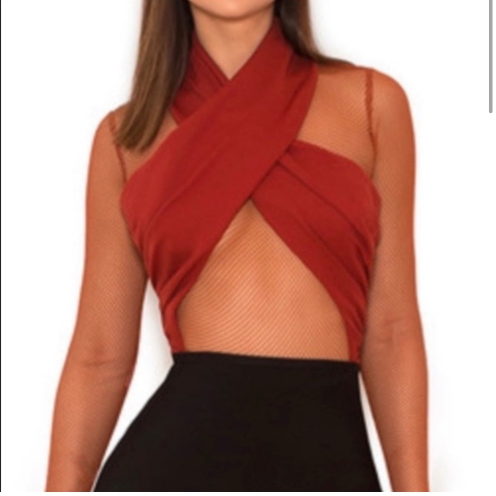 House of CB Iliana Rust Bodysuit